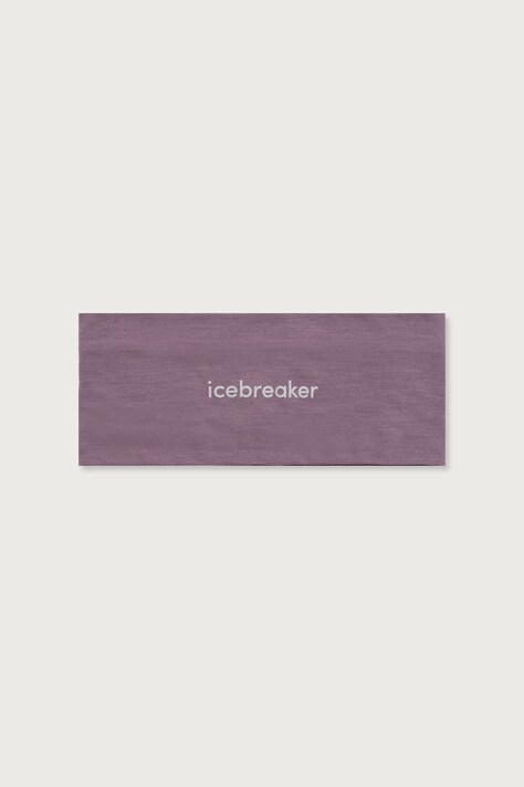 Icebreaker Opaska na głowę wełniana Merino 200 Oasis fioletowa IB0A56SG0N11