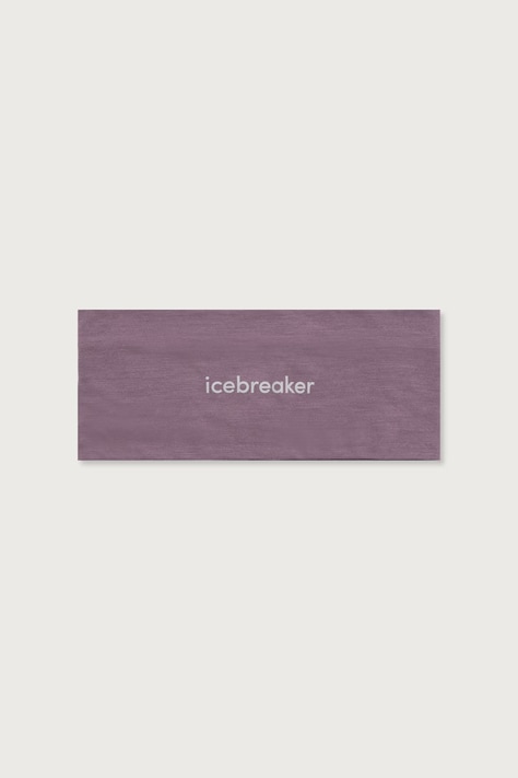 Icebreaker Opaska na głowę wełniana Merino 200 Oasis fioletowa IB0A56SG0N11