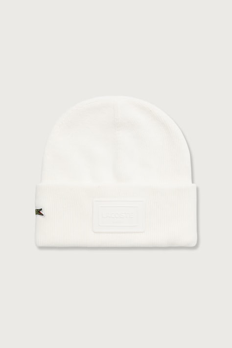 Lacoste Σκούφος με βαμβάκι λευκός RB9885