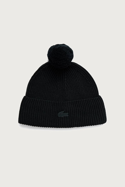 Lacoste Czapka z pomponem z wełną zielona RB7028