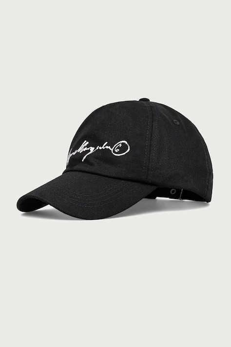 MM6 Maison Margiela Czapka z daszkiem bawełniana czarna S52TC0068-M13320