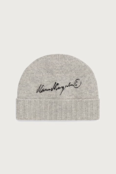 MM6 Maison Margiela czapka z wełną szara S52TB0025-M13288