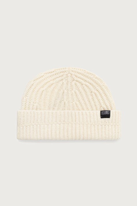 MM6 Maison Margiela czapka beanie z wełną beżowa S52TB0016-M13285
