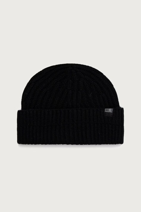 MM6 Maison Margiela beanie kapa s vunom crna S52TB0016-M13285