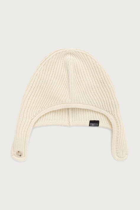MM6 Maison Margiela czapka z wełną beżowa S52TB0015-M13293