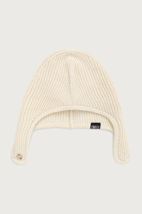 MM6 Maison Margiela czapka z wełną beżowa S52TB0015-M13293