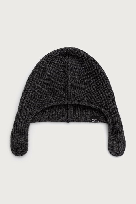 MM6 Maison Margiela czapka z wełną szara S52TB0015-M13293