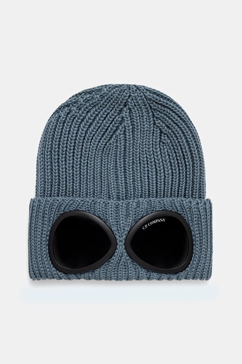 C.P. Company czapka beanie wełniana niebieska 21CMAC742A005509A