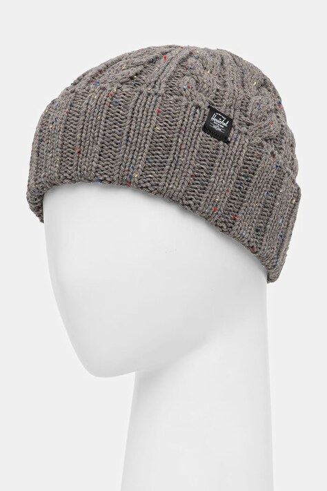 Herschel шапка beanie з додаванням вовни Ellis Cable — AW26-CAUZP8, сірий — фото 2