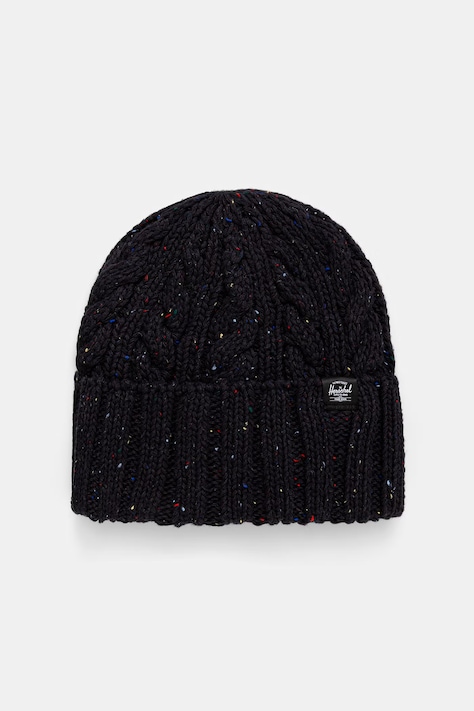 Herschel czapka Ellis Cable czarna 50751-07525