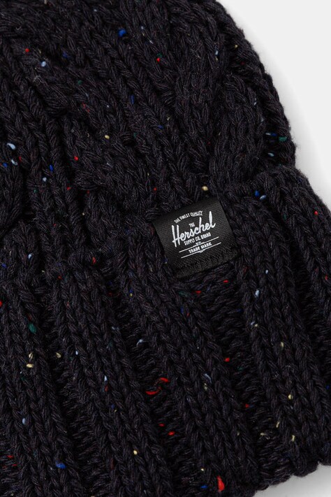Herschel шапка Ellis Cable — AW26-CAUZP9, чорний — фото 3