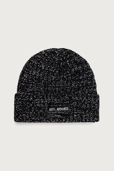 Axel Arigato Flock czapka beanie z wełną czarna X4245002