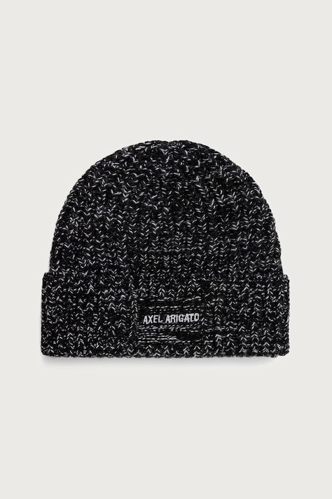 Axel Arigato Flock czapka beanie z wełną czarna X4245002