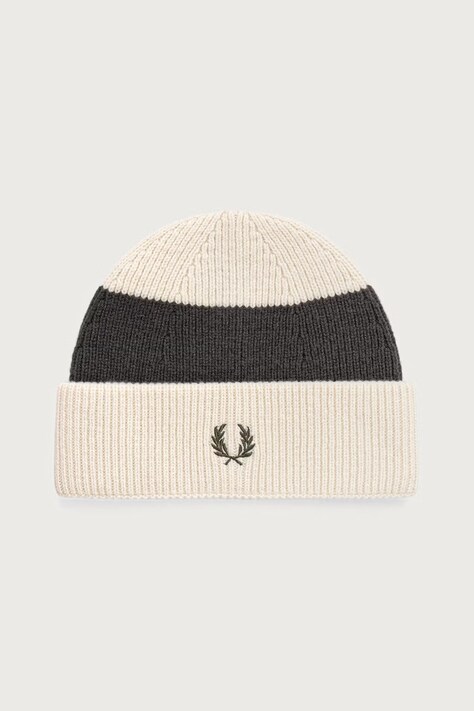 Fred Perry Czapka wełniana beżowa C3304