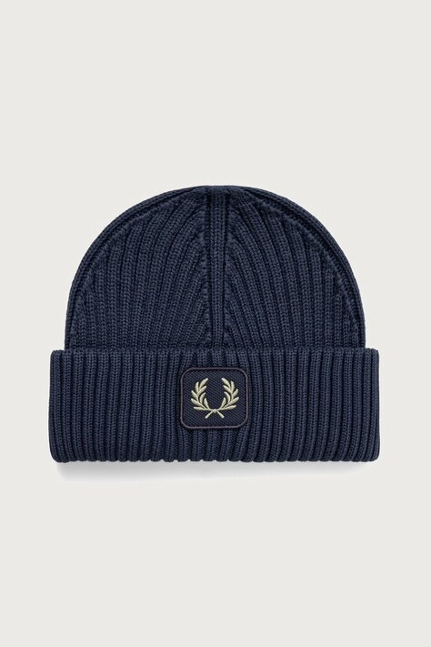 Fred Perry czapka beanie bawełniana granatowa C1138