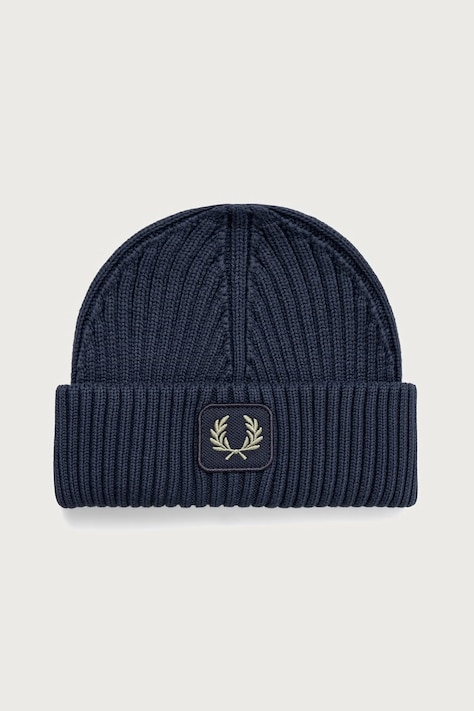 Fred Perry czapka beanie bawełniana granatowa C1138