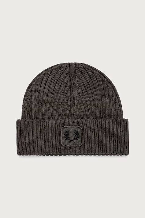 Fred Perry Czapka bawełniana zielona C1138