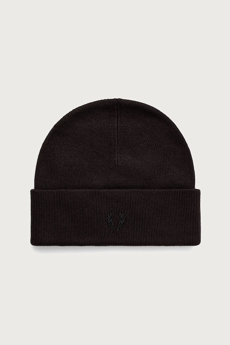Fred Perry czapka beanie z wełną brązowa C3316
