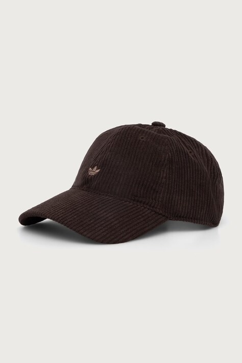 adidas Originals Καπέλο με γείσο κοτλέ Corduroy Baseball Cap καφέ KR6755