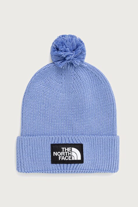 The North Face Čiapka s brmbolcom TNF Logo Box modrá NF0A8CHFNO01