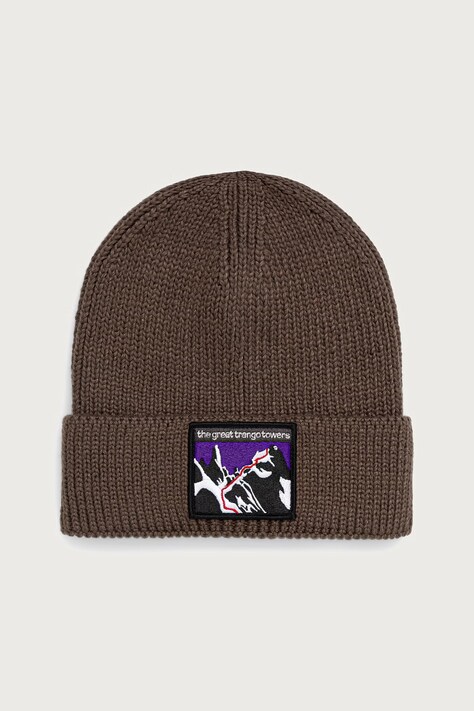 The North Face Beanie kapa TNF Logo Box rjava NF0A8CHEWB41