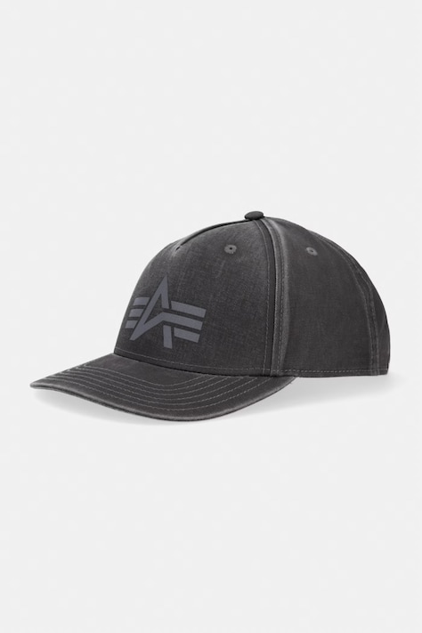 Alpha Industries czapka z daszkiem jeansowa DTM Logo Baseball czarna 268917