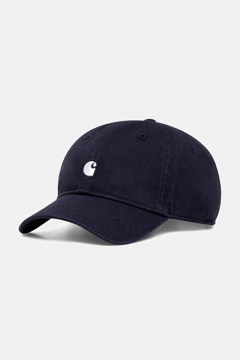 Carhartt WIP Madison Logo Cap czapka bejsbolówka bawełniana granatowa I036730