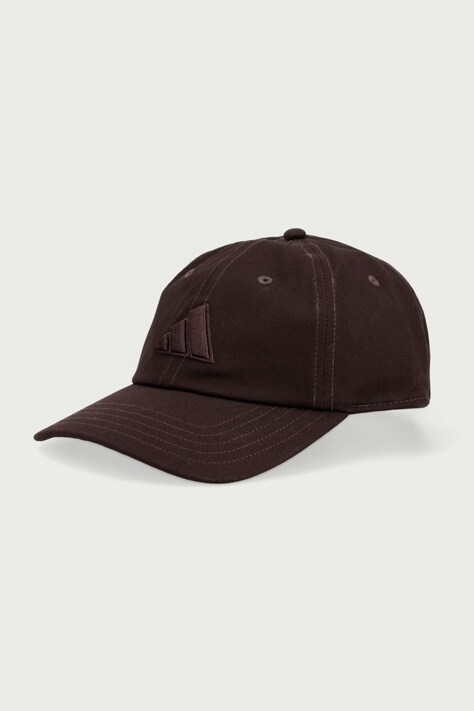 adidas czapka bejsbolówka bawełniana brązowa KQ6694