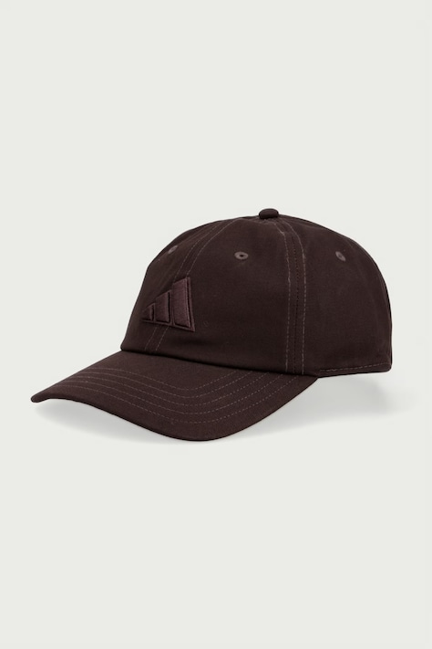 adidas czapka bejsbolówka bawełniana brązowa KQ6694