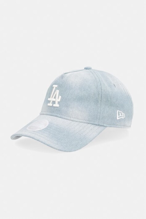 New Era czapka bejsbolówka z bawełną DENIM 920 LA DODGERS niebieska 60856319