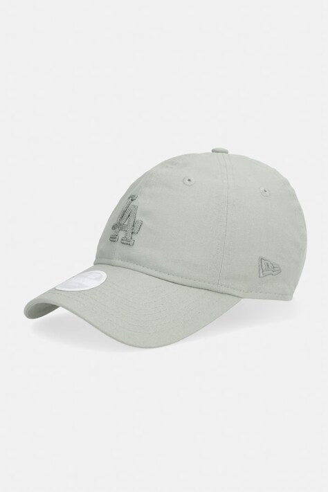 New Era czapka z daszkiem z dodatkiem lnu MIDI LINEN 920 LA DODGERS zielona 60856288