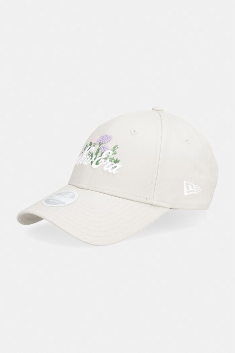 New Era czapka bejsbolówka bawełniana BEADED 940 NEWERA beżowa 60856277