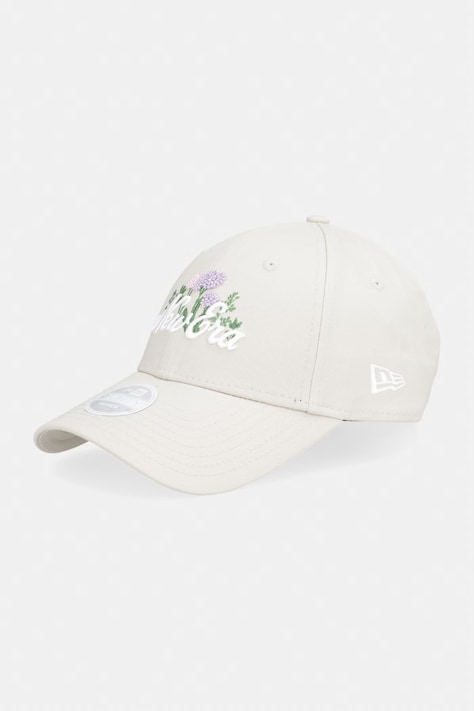 New Era czapka bejsbolówka bawełniana BEADED 940 NEWERA beżowa 60856277