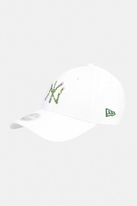 New Era czapka bejsbolówka bawełniana FLORAL INFILL 940 NYY biała 60667481