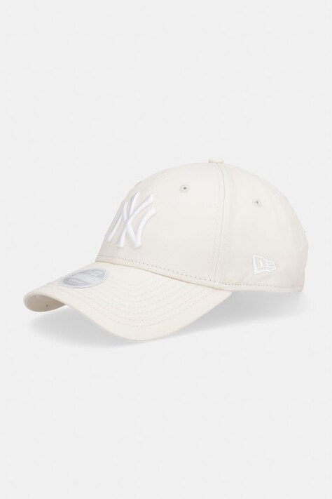 New Era czapka z daszkiem bawełniana FLORAL ICON 940 NYY beżowa 60856330