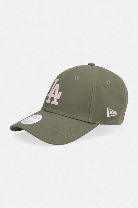 New Era czapka z daszkiem bawełniana METALLIC 940 LA DODGERS zielona 60856354