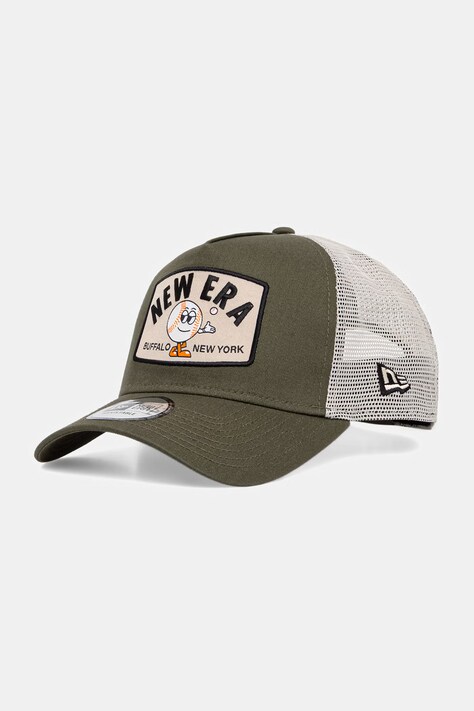 New Era czapka z daszkiem trucker NE SUMMER PATCH TRUCKER zielona 60856350