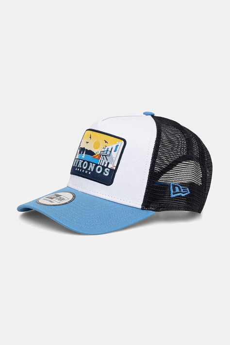 New Era czapka z daszkiem trucker z bawełną NE LOCATION PATCH TRUCKER biała 60856283
