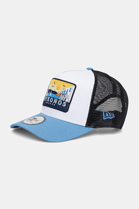 New Era czapka z daszkiem trucker z bawełną NE LOCATION PATCH TRUCKER biała 60856283