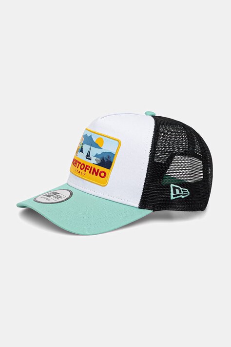 New Era czapka z daszkiem trucker NE LOCATION PATCH TRUCKER biała 60856271