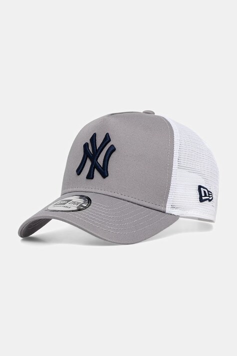 New Era czapka z daszkiem trucker SIDE PATCH TRUCKER NYY szara 60667444