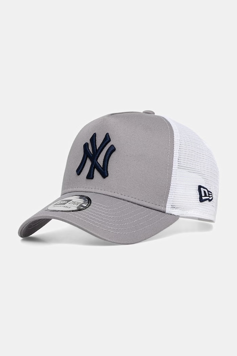 New Era czapka z daszkiem trucker SIDE PATCH TRUCKER NYY szara 60667444