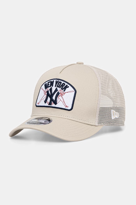 New Era czapka z daszkiem trucker MLB 940 MC TRUCKER NYY beżowa 60856384