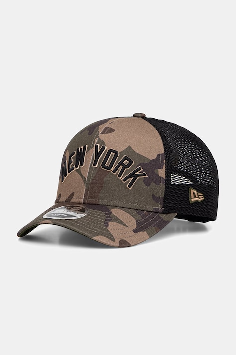 New Era czapka z daszkiem trucker WORDMARK CAMO 940 MC NYY zielona 60856332