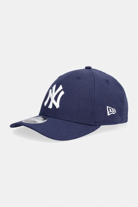 New Era czapka z daszkiem z dodatkiem lnu LINEN 940 MC NYY granatowa 60856291