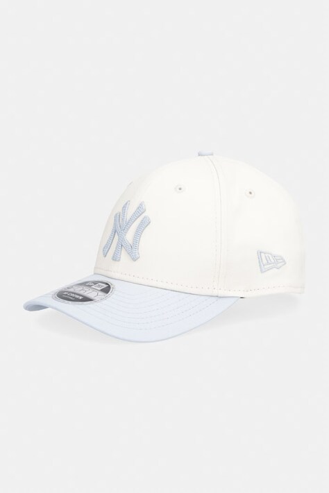 New Era czapka z daszkiem bawełniana SIDE SCRIPT 940 MC NYY beżowa 60856248