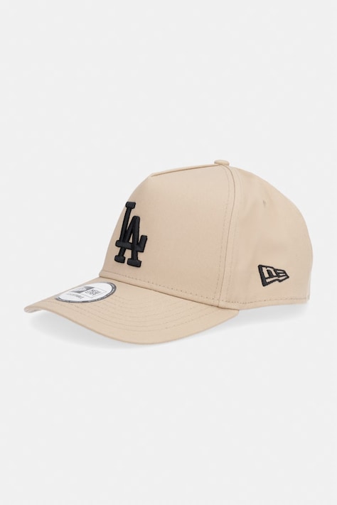 New Era czapka bejsbolówka bawełniana LE EFRAME LA DODGERS beżowa 60856250