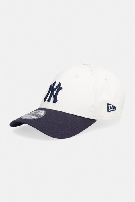 New Era czapka z daszkiem bawełniana WS PATCH 940 NYY beżowa 60856257