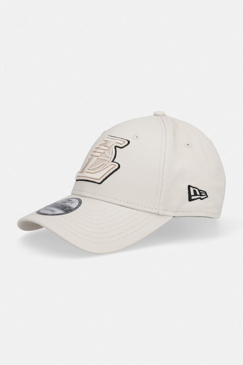 New Era czapka bejsbolówka bawełniana TEAM OUTLINE 940 LAKERS beżowa 60856263