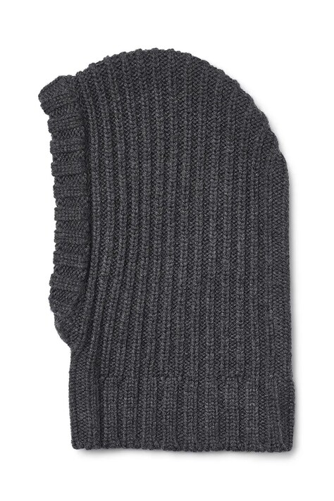 Wheat Kominiarka dziecięca z wełny merino szara 7614-567